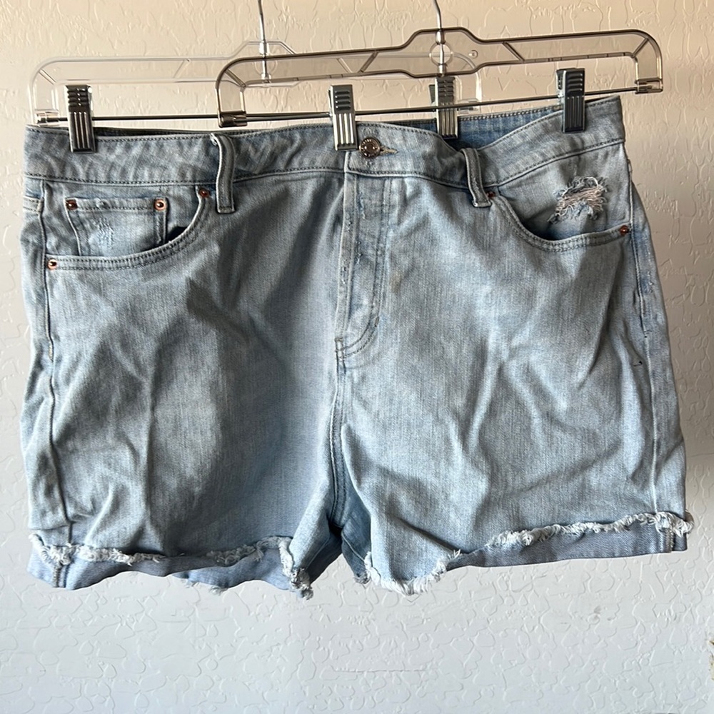 Wild Fable Light Blue Distressed Shorts